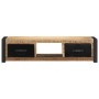 TV-Möbel 100x30x25 Massivholz mit grober Mangoholzoberfläche von , TV-Möbel - Ref: Foro24-4013597, Preis: 159,07 €, Rabatt: %