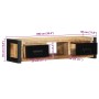 TV-Möbel 100x30x25 Massivholz mit grober Mangoholzoberfläche von , TV-Möbel - Ref: Foro24-4013597, Preis: 159,07 €, Rabatt: %