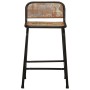 Bar stools 2 units 46x35.5x70 solid recycled wood by , Kitchen stools - Ref: Foro24-4013536, Price: 109,71 €, Discount: %