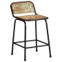 Bar stools 2 units 46x35.5x70 solid recycled wood by , Kitchen stools - Ref: Foro24-4013536, Price: 109,71 €, Discount: %