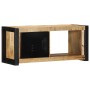 TV-Möbel 80x30x35 Massivholz mit grober Mangoholzoberfläche von , TV-Möbel - Ref: Foro24-4013595, Preis: 145,95 €, Rabatt: %