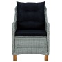 Garden dining set 9 pieces and light gray synthetic rattan cushions by vidaXL, Garden sets - Ref: Foro24-3060177, Price: 1,00...