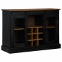 Aparador HALDEN 2 puertas correderas negro 112x40x80 cm von , Sideboards - Ref: Foro24-4018428, Preis: 282,68 €, Rabatt: %