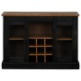Aparador HALDEN 2 puertas correderas negro 112x40x80 cm von , Sideboards - Ref: Foro24-4018428, Preis: 282,68 €, Rabatt: %