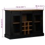 Aparador HALDEN 2 puertas correderas negro 112x40x80 cm von , Sideboards - Ref: Foro24-4018428, Preis: 282,68 €, Rabatt: %