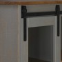 Vinoteca HALDEN con botelleros y puerta corredera gris pino von , Wein- und Spirituosenschränke - Ref: Foro24-4018435, Preis:...