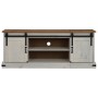 Mueble de TV HALDEN 2 puerta correderas blanco 150x40x60 cm von , TV-Möbel - Ref: Foro24-4018414, Preis: 257,66 €, Rabatt: %