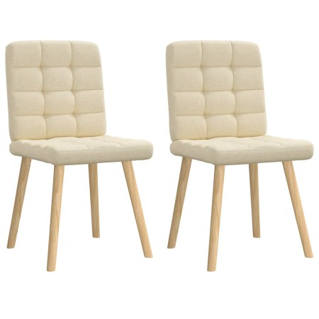 Esszimmerstühle, 2 Stück, Stoff in Cremefarbe. von , Essstühle - Ref: Foro24-4101098, Preis: 106,79 €, Rabatt: %