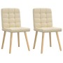 Esszimmerstühle, 2 Stück, Stoff in Cremefarbe. von , Essstühle - Ref: Foro24-4101098, Preis: 106,79 €, Rabatt: %