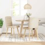 Dining chairs 2 units, cream-colored fabric. by , dining chairs - Ref: Foro24-4101098, Price: 106,79 €, Discount: %
