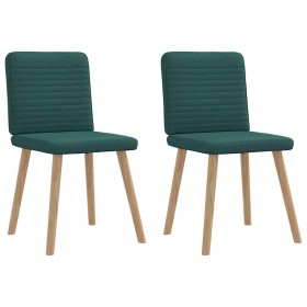 Esstischstühle, 2 Stück, dunkelgrüner Stoff von , Essstühle - Ref: Foro24-4101149, Preis: 104,51 €, Rabatt: %