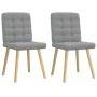 Drehstühle für Esszimmer, 2 Stück, hellgraues Stoffgewebe. von , Essstühle - Ref: Foro24-4101091, Preis: 106,42 €, Rabatt: %