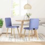 Sillas de comedor 2 uds tela azul jeans de , Sillas de comedor - Ref: Foro24-4101154, Precio: 104,44 €, Descuento: %