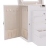 6-stufiger Schmuckkasten mit Spiegel und Schloss in Weiß von , Schmuckständer - Ref: Foro24-4103564, Preis: 64,06 €, Rabatt: %