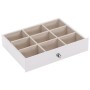 6-stufiger Schmuckkasten mit Spiegel und Schloss in Weiß von , Schmuckständer - Ref: Foro24-4103564, Preis: 64,06 €, Rabatt: %