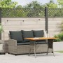 Sofá jardín de 3 plazas con cojín y mesa gris ratán sintético by , Outdoor sofas - Ref: Foro24-4103856, Price: 309,93 €, Disc...