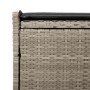Banco de almacenaje con cojín gris claro 100 cm ratán sintético by , garden benches - Ref: Foro24-4104065, Price: 153,05 €, D...