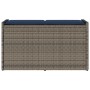 Banco de almacenaje con cojín gris 100 cm ratán sintético by , garden benches - Ref: Foro24-4104067, Price: 136,14 €, Discoun...