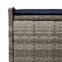 Banco de almacenaje con cojín gris 100 cm ratán sintético by , garden benches - Ref: Foro24-4104067, Price: 136,14 €, Discoun...
