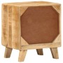 Mesilla de noche 2 uds 40x32x46 cm madera mango rugosa de , Mesitas de noche - Ref: Foro24-4104508, Precio: 194,65 €, Descuen...