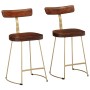 Barhocker 2 Stück Massivholz aus Mangoholz 49x43x79 cm von , Küchenhocker - Ref: Foro24-4013520, Preis: 119,27 €, Rabatt: %