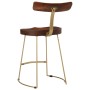 Barhocker 2 Stück Massivholz aus Mangoholz 49x43x79 cm von , Küchenhocker - Ref: Foro24-4013520, Preis: 119,27 €, Rabatt: %