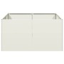 Pflanzgefäß aus kaltgewalztem Stahl in Weiß 80x80x40 cm von , Töpfe und Pflanzgefäße - Ref: Foro24-860739, Preis: 87,94 €, Ra...