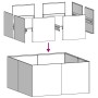 Pflanzgefäß aus kaltgewalztem Stahl in Weiß 80x80x40 cm von , Töpfe und Pflanzgefäße - Ref: Foro24-860739, Preis: 87,94 €, Ra...