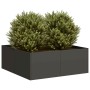 Pflanzgefäß aus schwarzem Stahl 80x80x30 cm von , Töpfe und Pflanzgefäße - Ref: Foro24-860801, Preis: 76,02 €, Rabatt: %