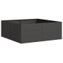 Pflanzgefäß aus schwarzem Stahl 80x80x30 cm von , Töpfe und Pflanzgefäße - Ref: Foro24-860801, Preis: 76,02 €, Rabatt: %