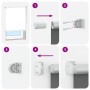 Estor Enrollable Opaco Color Café 80x150 cm Tela Ancho 75,7cm by , Blinds and blinds - Ref: Foro24-4010994, Price: 21,47 €, D...