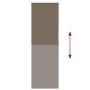 Estor Enrollable Opaco Color Café 45x130 cm Tela Ancho 40,7cmm by , Blinds and blinds - Ref: Foro24-4010961, Price: 20,99 €, ...