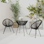 Garten Essgarnitur 3 Stück PVC Rattan schwarz von vidaXL, Gartensets - Ref: Foro24-3060279, Preis: 274,72 €, Rabatt: %