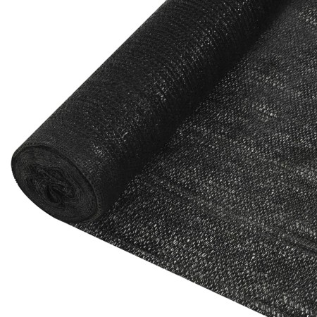 Red de privacidad HDPE negro 1,2x10 m 150 g/m²