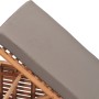 Tumbona con cojín madera maciza de teca gris oscuro de vidaXL, Tumbonas - Ref: Foro24-316038, Precio: 200,81 €, Descuento: %