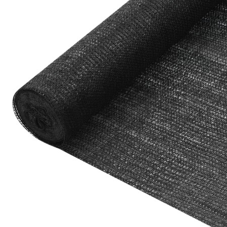 Black HDPE privacy net 1.2x50 m 75 g/m² by vidaXL, Umbrellas - Ref: Foro24-149322, Price: 60,31 €, Discount: %