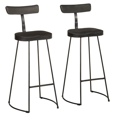 Barhocker 2 Stück schwarz 49x43x103 cm Massivholz Mango von , Küchenhocker - Ref: Foro24-4013515, Preis: 140,00 €, Rabatt: %