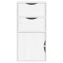 ODDA white auxiliary furniture with drawers, 40x24x79 cm, made of pine wood. by , Sideboards - Ref: Foro24-4103598, Price: 69...
