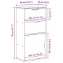 Nebenmöbel mit Schubladen ODDA weiß 40x24x79 cm Kiefernholz von , Sideboards - Ref: Foro24-4103598, Preis: 69,59 €, Rabatt: %