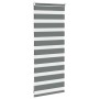 Dark gray zebra curtain 55x100cm, fabric width 50.9cm, made of polyester. by , Blinds and blinds - Ref: Foro24-4014096, Price...