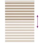 Dies ist ein breiter, 155,9 cm breiter, brauner Sand-Zebra-Vorhang aus Polyester. von , Jalousien und Jalousien - Ref: Foro24...
