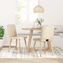 Dining chairs 2 units, cream-colored fabric. by , dining chairs - Ref: Foro24-4101204, Price: 103,94 €, Discount: %
