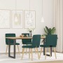 Esstischstühle, 4 Stück, dunkelgrüner Stoff von , Essstühle - Ref: Foro24-3315279, Preis: 200,81 €, Rabatt: %