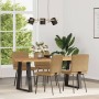 Esszimmerstühle, 4 Stück, braunes Samtgewebe von , Essstühle - Ref: Foro24-3315264, Preis: 176,53 €, Rabatt: %