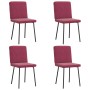 Esszimmerstühle, 4 Stück, Samt, Weinrot von , Essstühle - Ref: Foro24-3315291, Preis: 165,03 €, Rabatt: %
