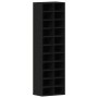 Zapatero de madera contrachapada roble negro 54x34x183 cm de , Zapateros y organizadores de calzado - Ref: Foro24-859378, Pre...