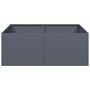 Jardinera acero gris antracita 80x80x30 cm de , Maceteros y jardineras - Ref: Foro24-860803, Precio: 69,31 €, Descuento: %