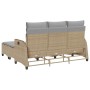 L-shaped garden sofa set with 3-piece beige cushions by , Garden sets - Ref: Foro24-3328641, Price: 395,50 €, Discount: %