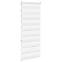Zebra-Vorhang, weiß, 55x150 cm, Stoffbreite 50,9 cm, aus Polyester. von , Jalousien und Jalousien - Ref: Foro24-4014746, Prei...