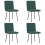 Esstischstühle, 4 Stück, dunkelgrüner Samt von , Essstühle - Ref: Foro24-3315258, Preis: 166,63 €, Rabatt: %